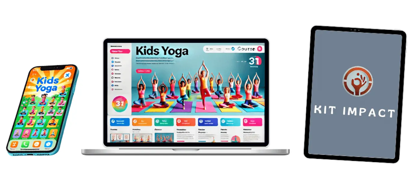 L'accompagnement Kids Yoga sur téléphone, ordinateur et tablette